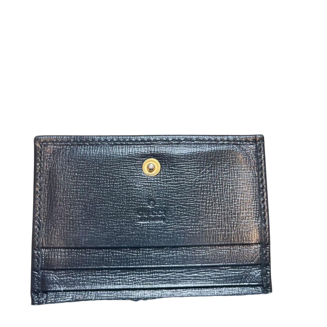GUCCI グッチ インターロッキング G マリーナ 二つ折り財布 GG 黒