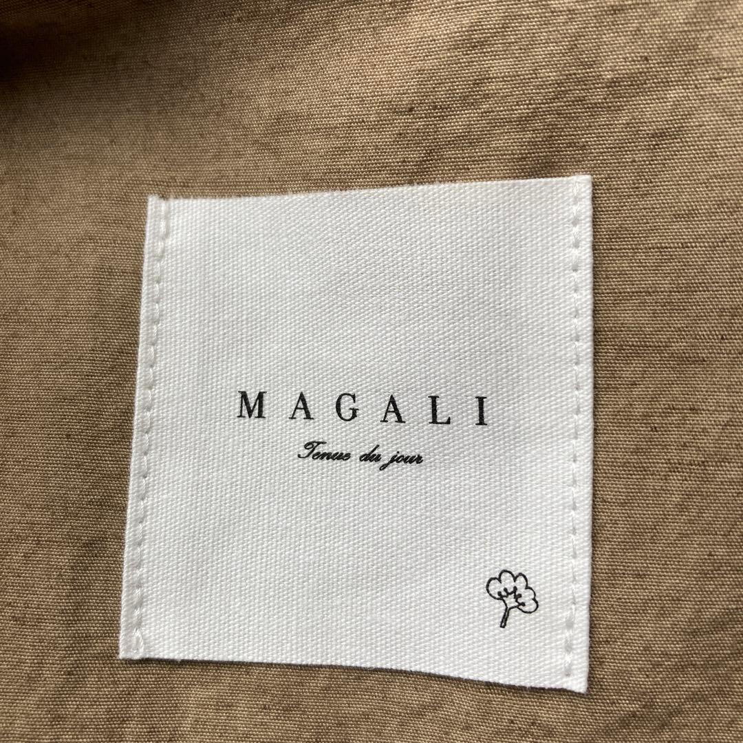 （2点SET）MAGARI コットンリネンウェザートレンチとギャザーブラウス