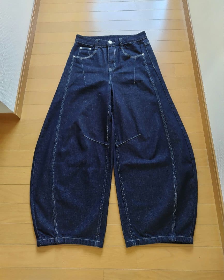 地底人 ステッチバルーンインディゴデニム L2083