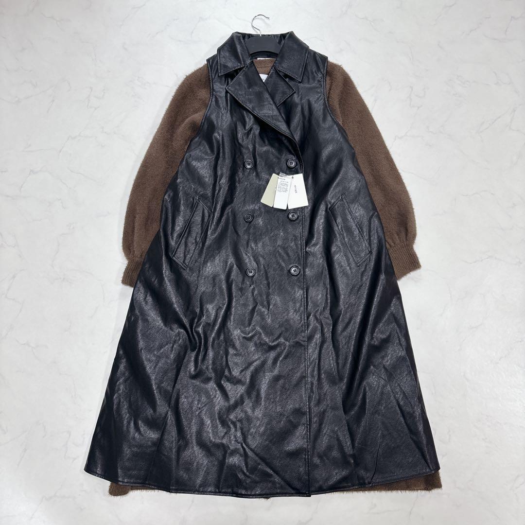 新品タグ♡完売品✨️コースタイル ニットコート ロング アンサンブル