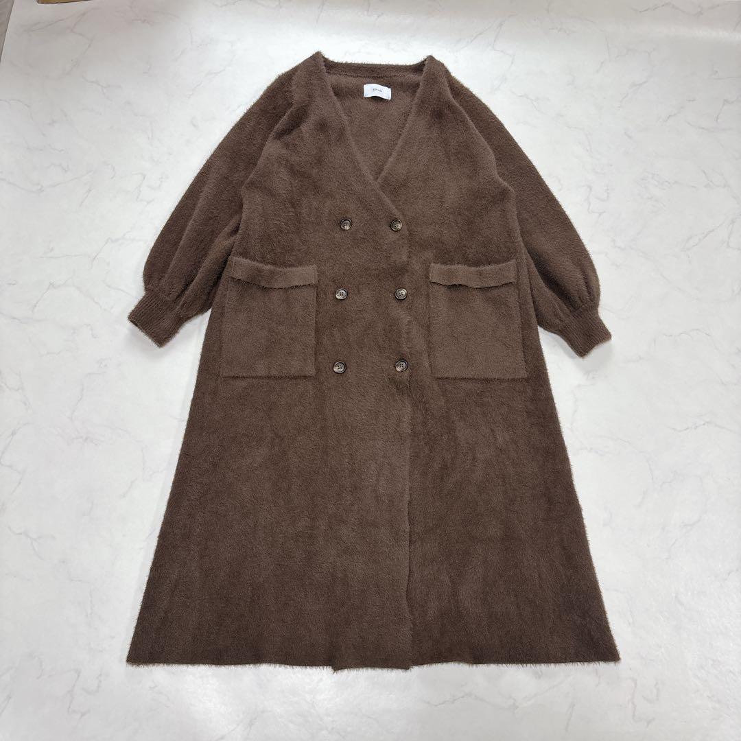新品タグ♡完売品✨️コースタイル ニットコート ロング アンサンブル