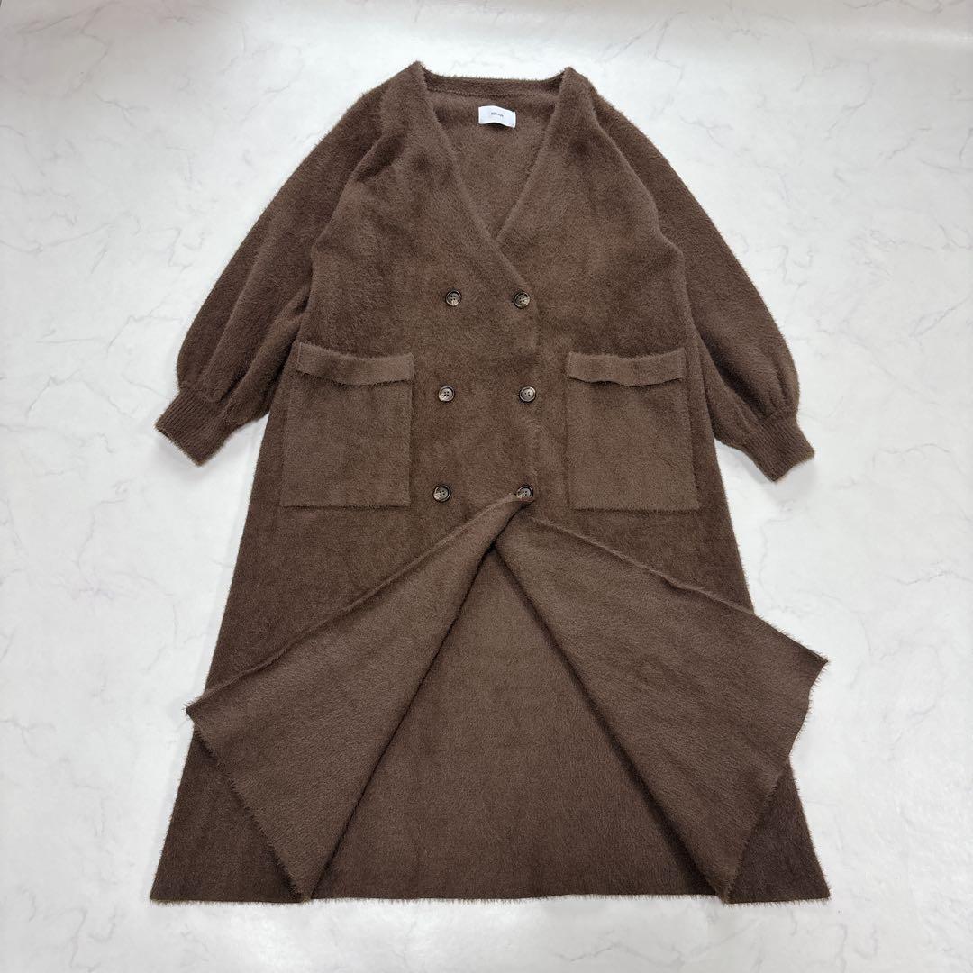 新品タグ♡完売品✨️コースタイル ニットコート ロング アンサンブル