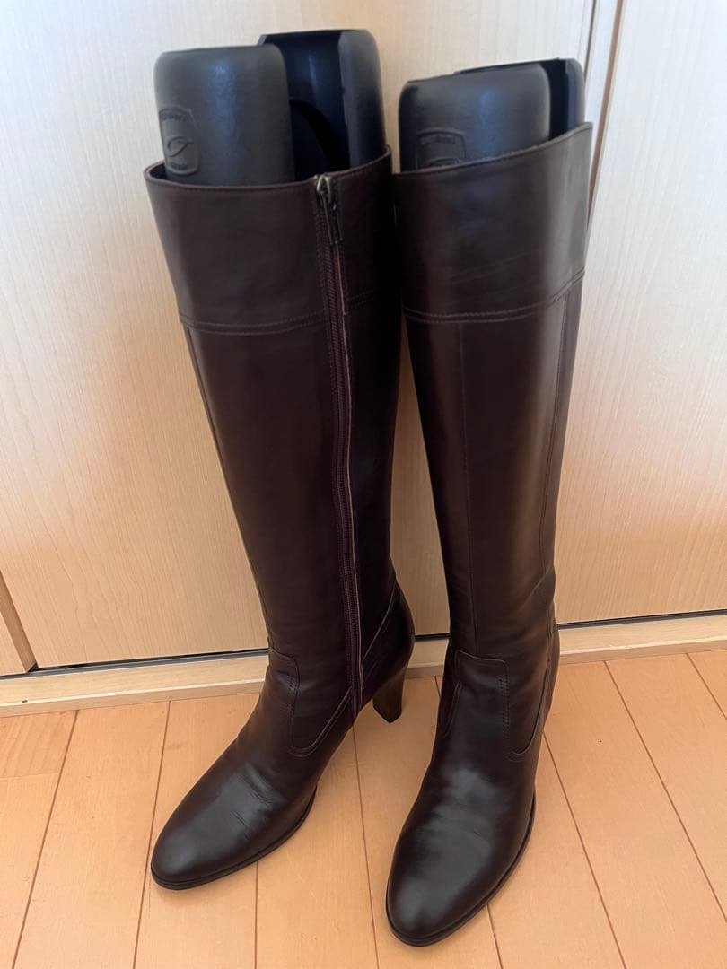 美品☆ DIANA ダイアナ ロングブーツ ブラウン 23.5cm
