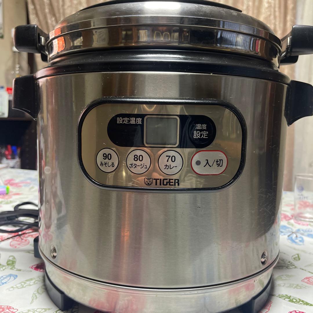 TIGER マイコンタイプ 保温調理鍋 8L JHI-M080XS