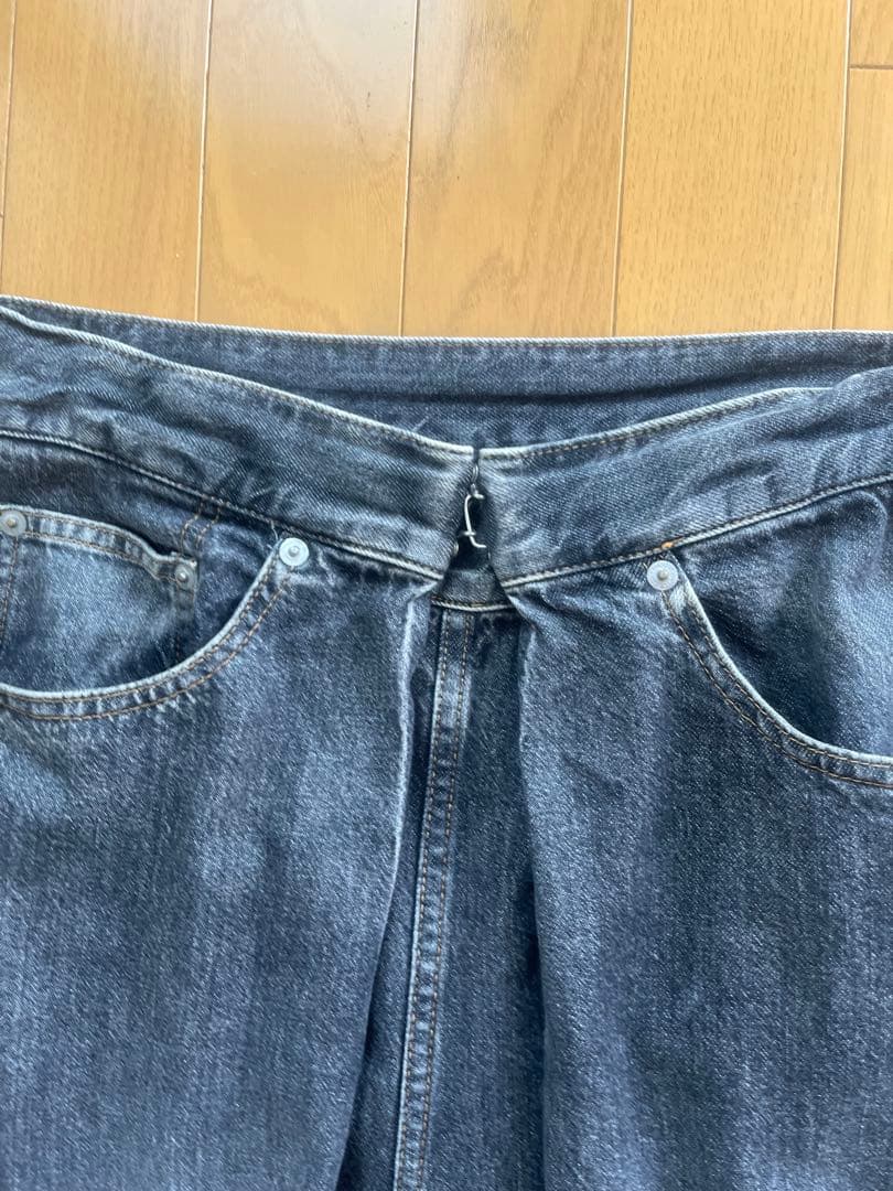 ジョンローレンスサリバン デニムWASHED DENIM WIDE PANTS