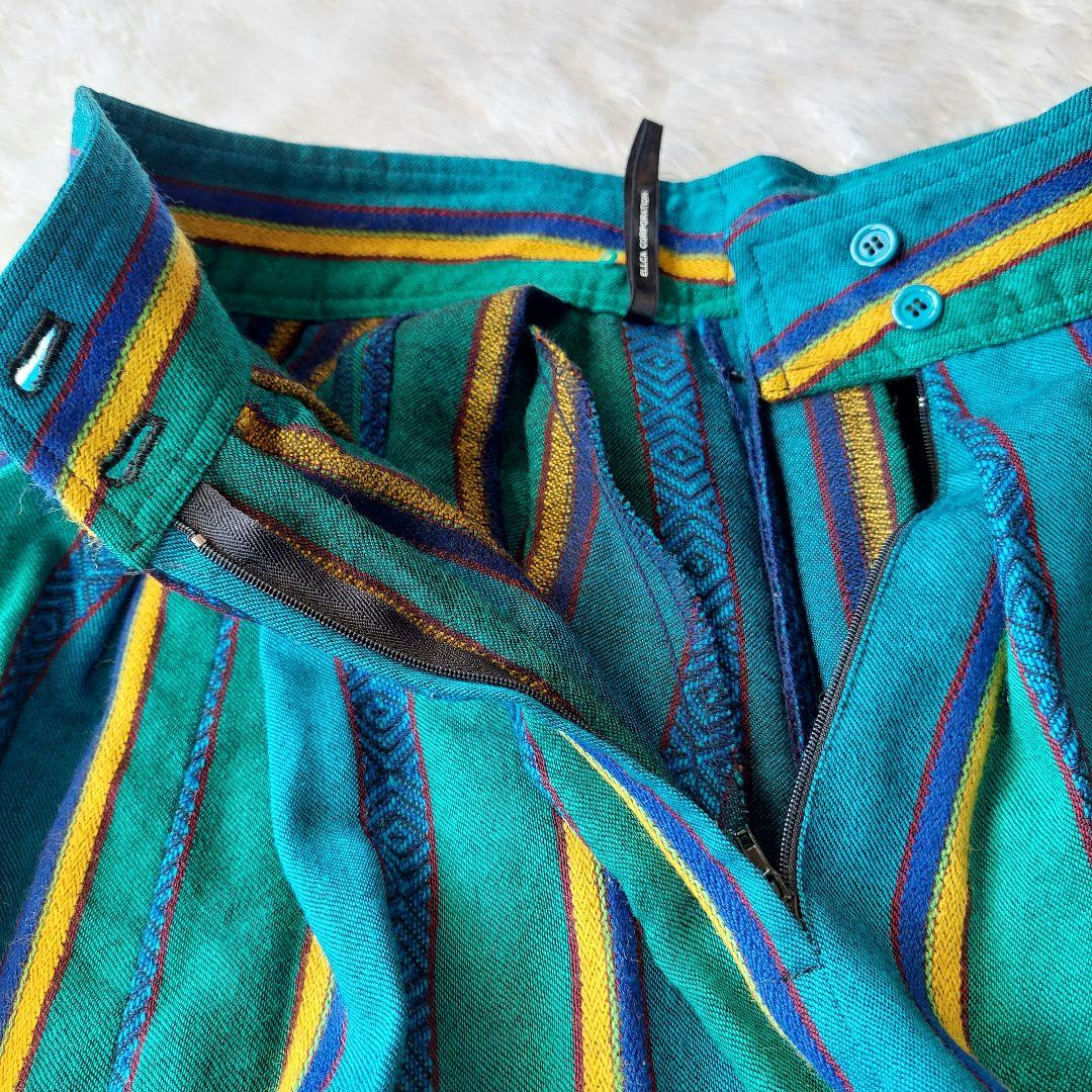 訳あり　KENZO　ヴィンテージ　80年代　ロングスカート　プリーツスカート　M
