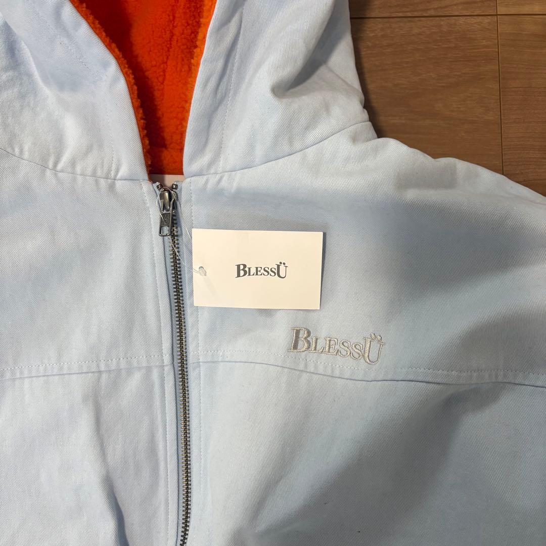 新品未使用 BLESSU ACTIVE ZIP UP PARKA ライトブルー