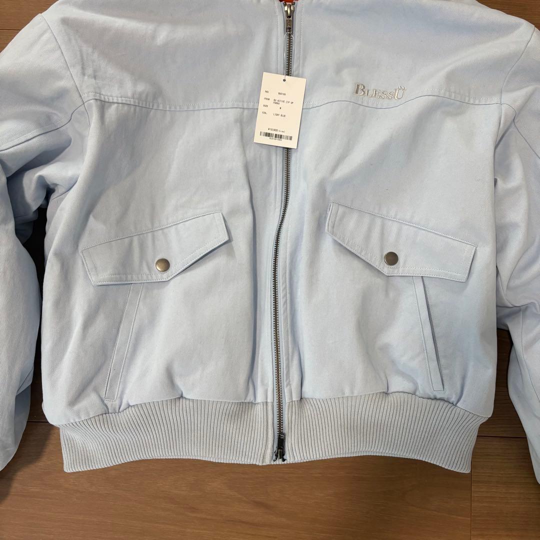新品未使用 BLESSU ACTIVE ZIP UP PARKA ライトブルー