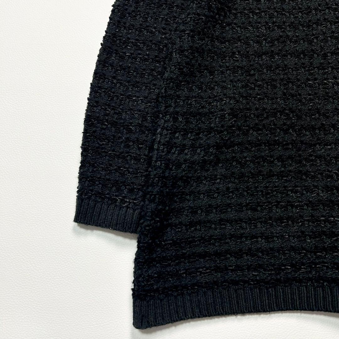 23AW✨Rene ルネ ツイード ニット カーディガン パール ブラック 近年