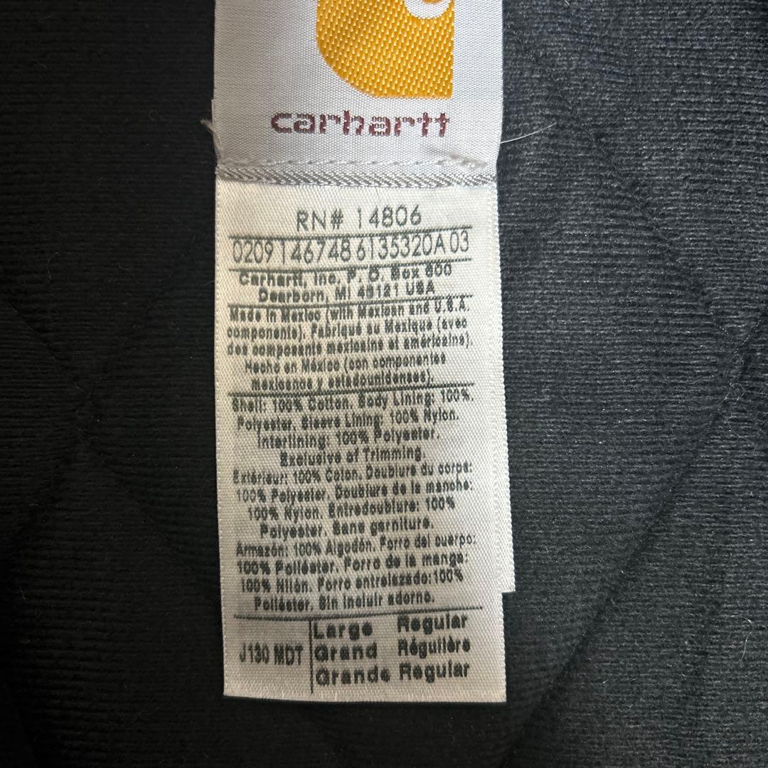 値下げ可希少USA製Carhartt フード付きジャケット ネイビー