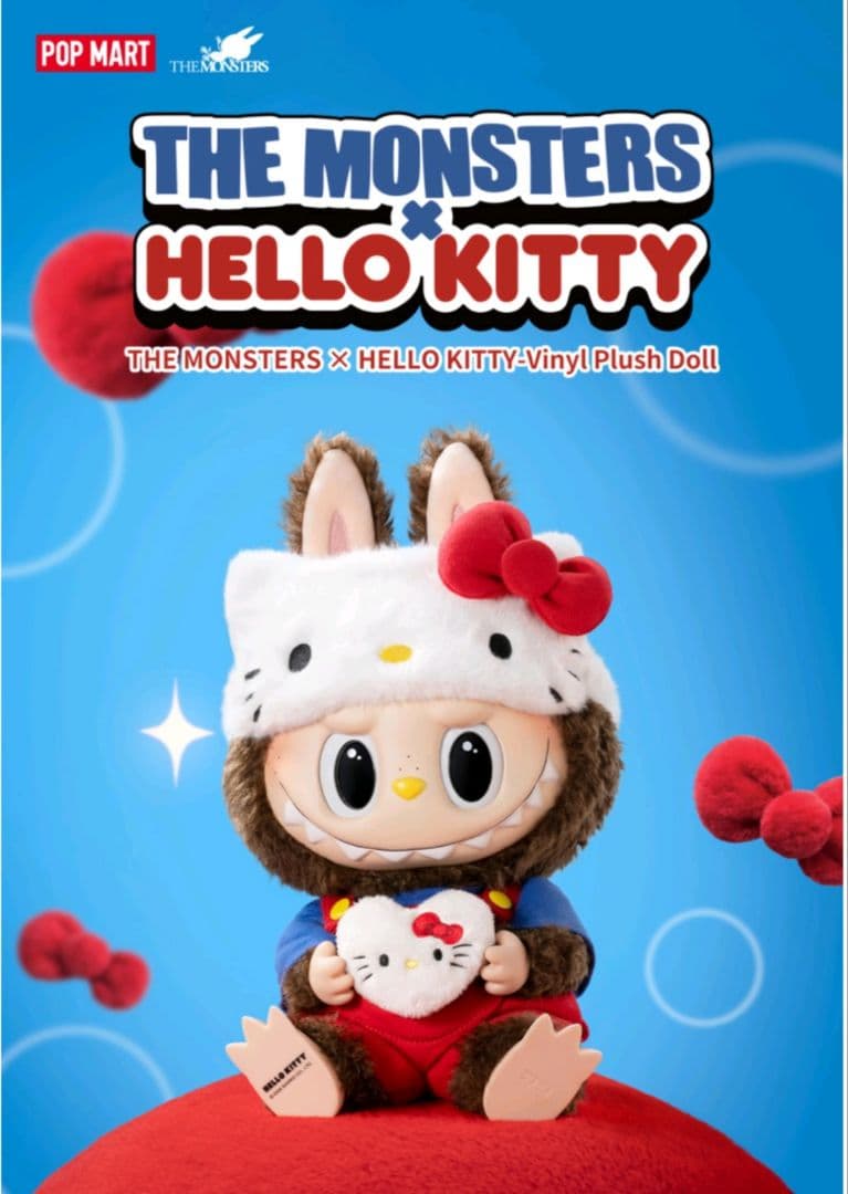 THE MONSTERS xHELLO KITTY ぬいぐるみ ラブブ キティ