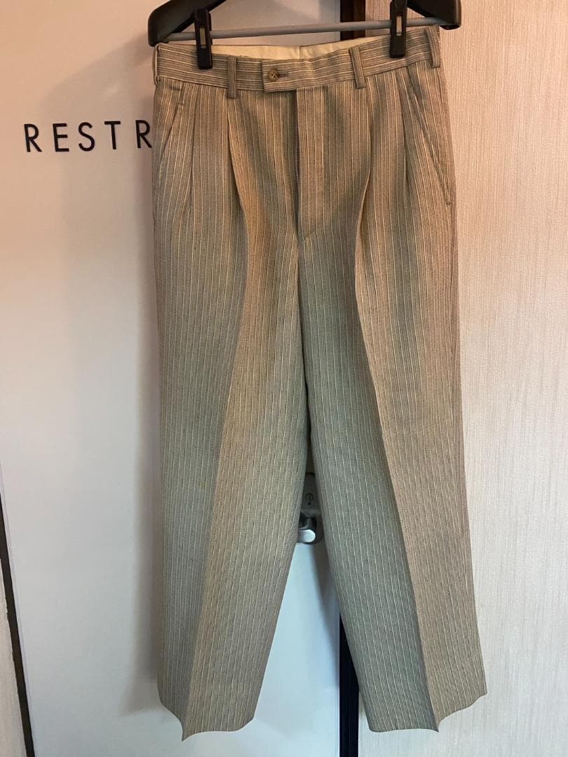 【希少】MEN’S TENORAS ダブルスーツ セットアップ 白×グレー M
