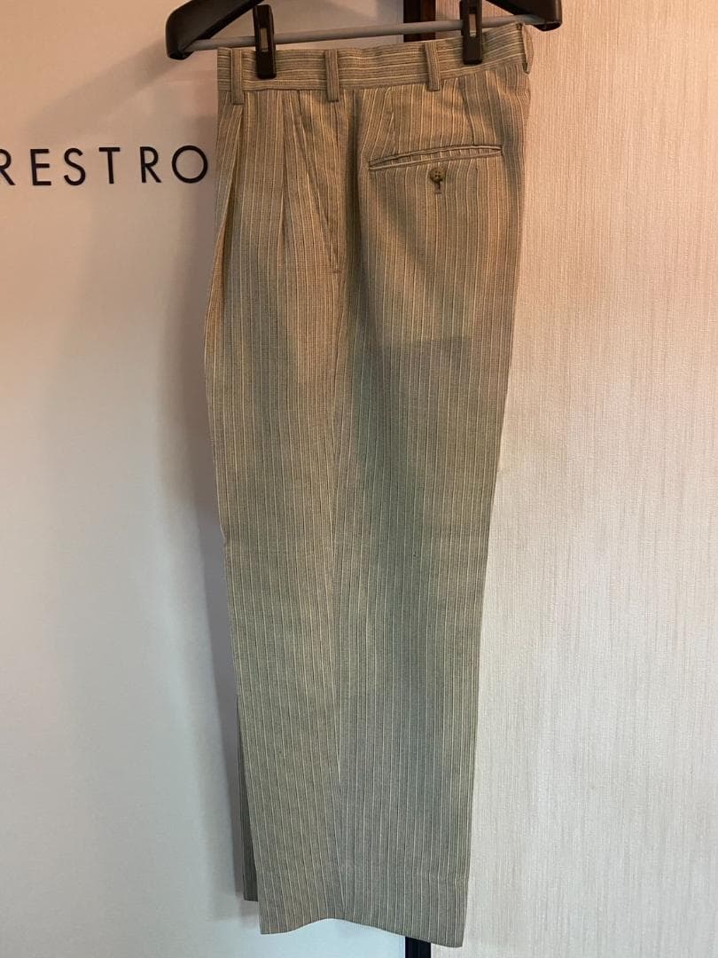 【希少】MEN’S TENORAS ダブルスーツ セットアップ 白×グレー M