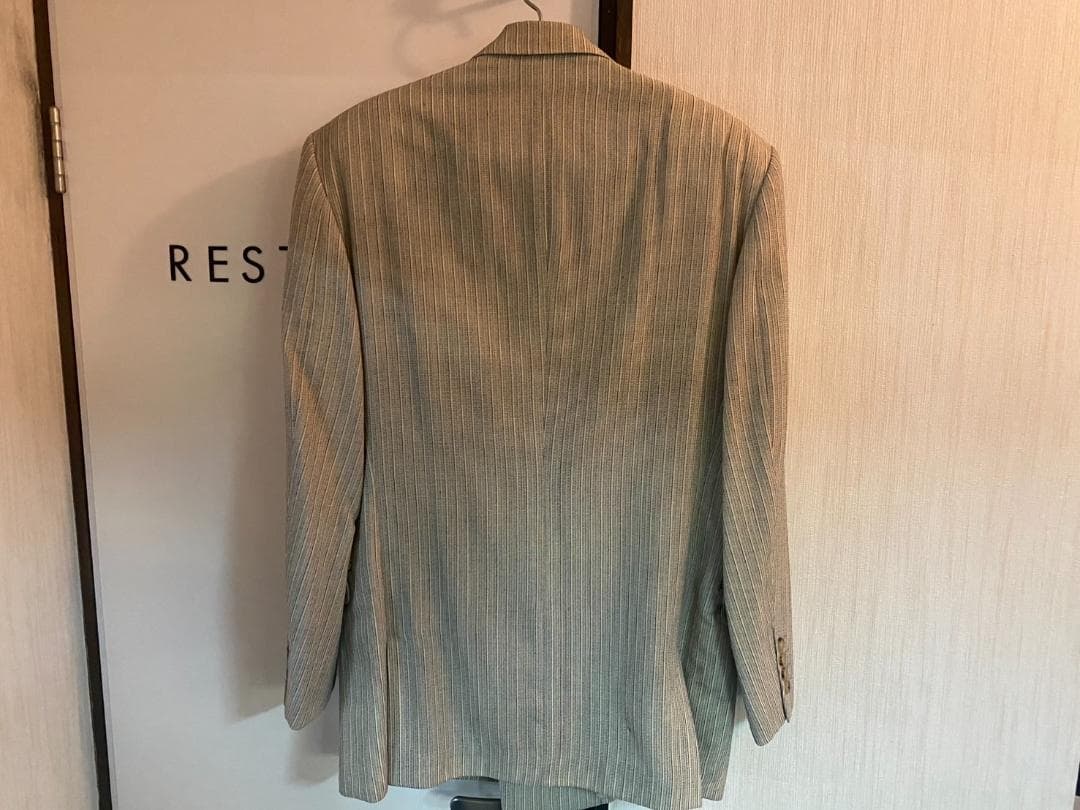 【希少】MEN’S TENORAS ダブルスーツ セットアップ 白×グレー M