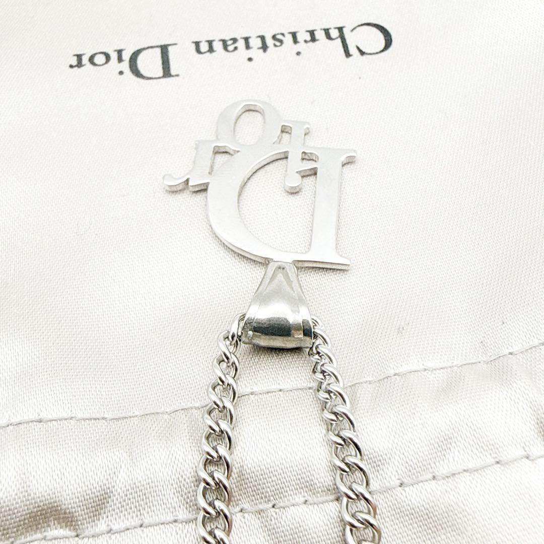 2995-1 極美品✨　Dior　ネックレス　CD ロゴ　希少　シルバー
