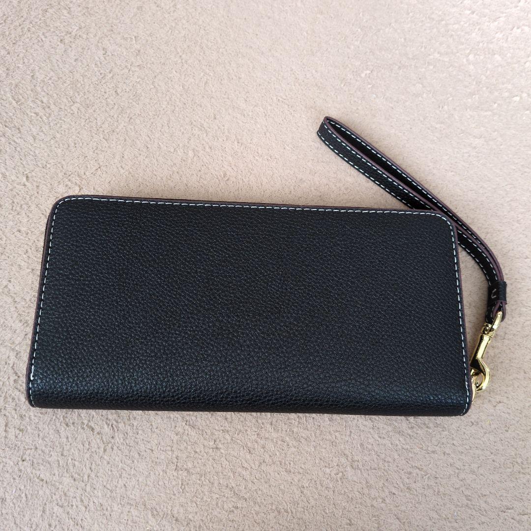 新品未使用 COACH 長財布 ヘリテージ ウォレット ブラック