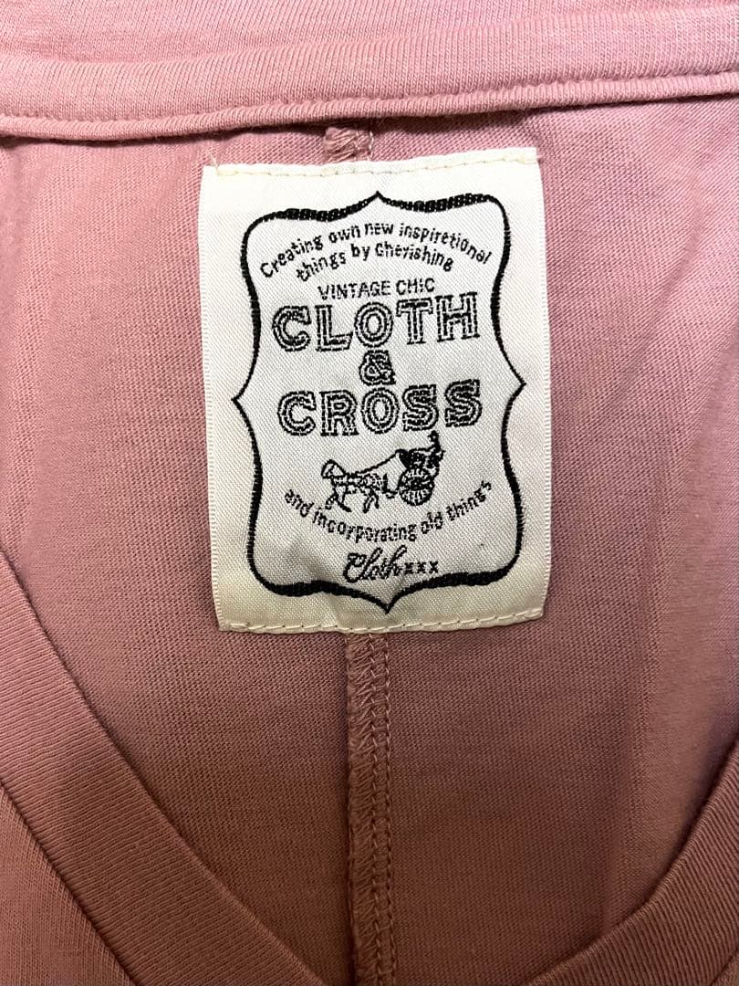 CLOTH&CROSS バビブーTシャツ　ピンク　ほぼ日