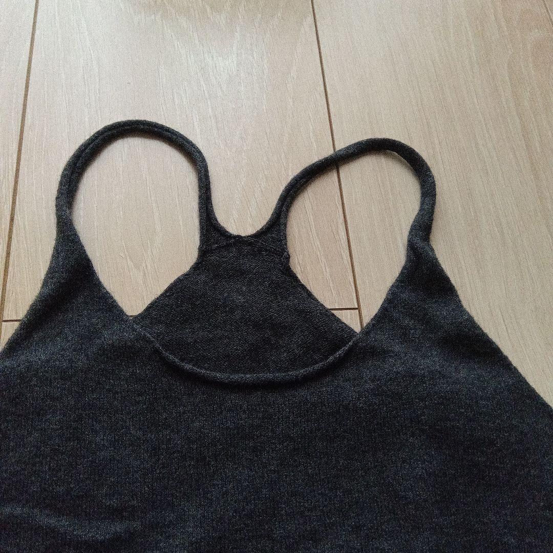 美品 evam eva コットンカシミヤキャミソール