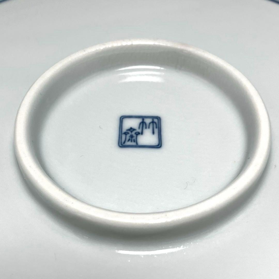 希少 有田焼 林斎窯 古伊万里 大皿 丸皿 青色 伝統工芸 32cm 皿