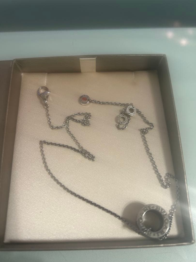 BVLGARI シルバーリングペンダントネックレス セーブザチルドレン