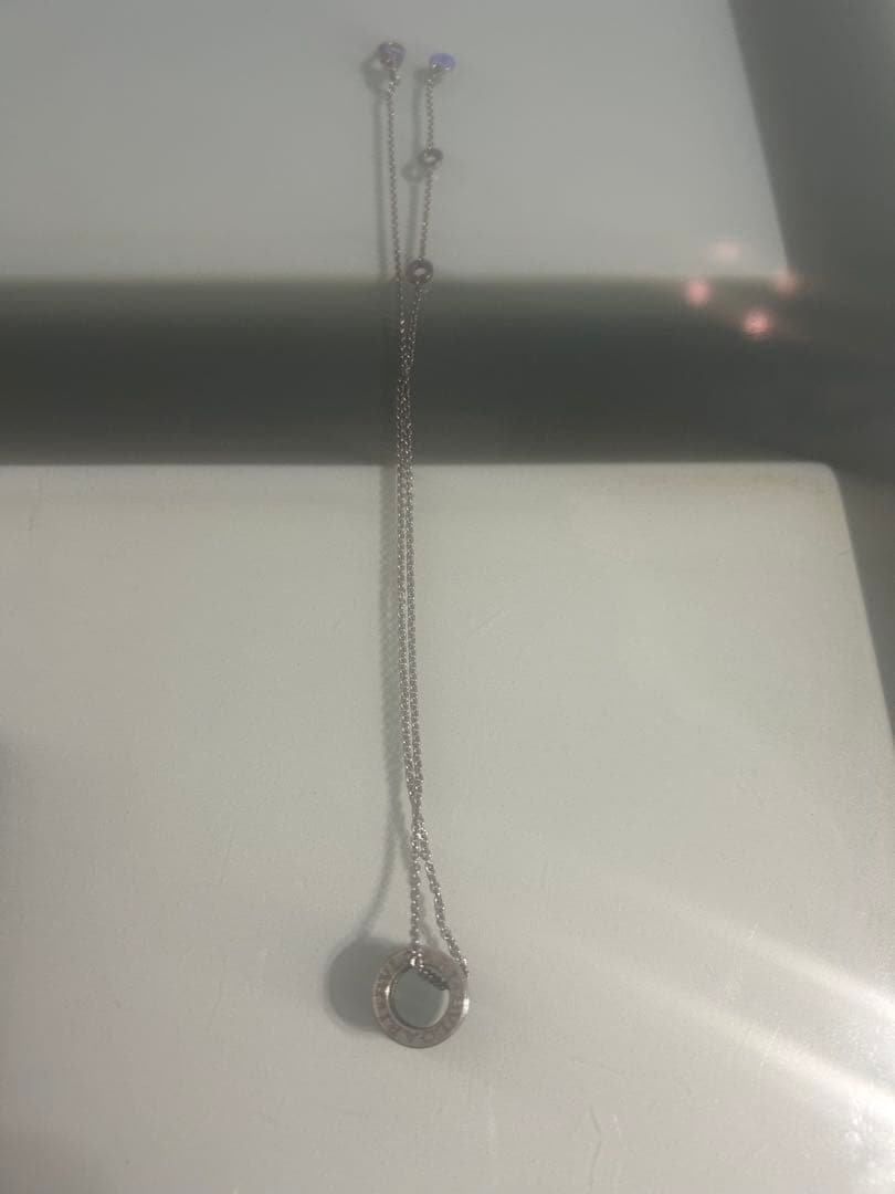 BVLGARI シルバーリングペンダントネックレス セーブザチルドレン