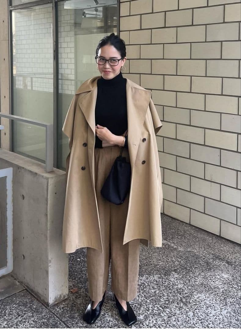 HAILEE trench poncho トレンチポンチョ