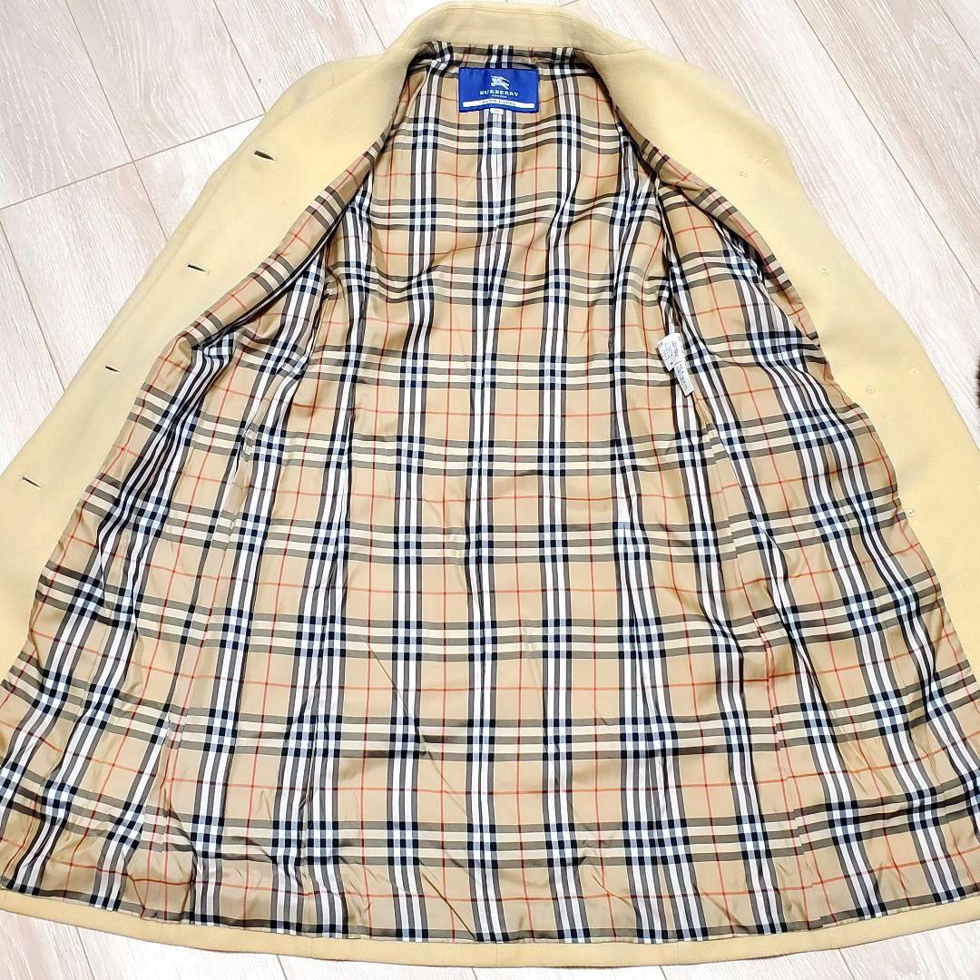 美品✨バーバリーブルーレーベル ノバチェック 裏地 ロングコート 総柄