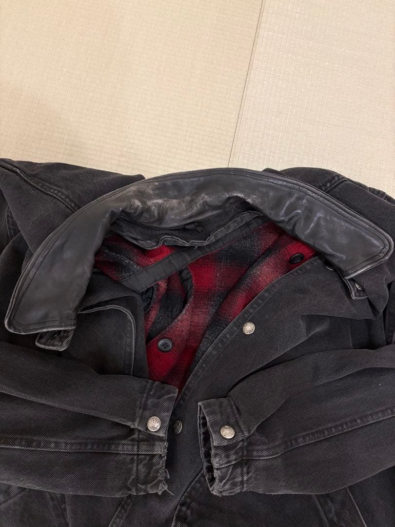 Wool rich ダークグレー カバーオール