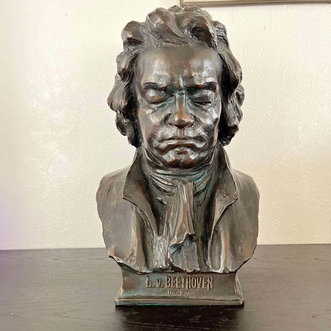 L. v. Beethoven ブロンズ彫刻 高さ39cm