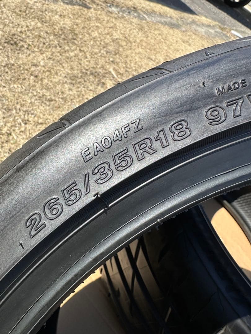265/35R18 ブリヂストン　RE004 2本セット　2020年製