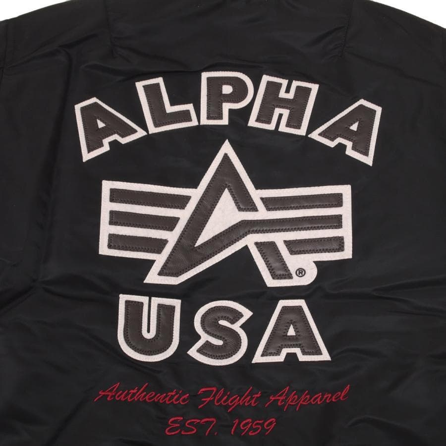 【新品未使用】ALPHA ブラック MA-1 フライトジャケット Lサイズ
