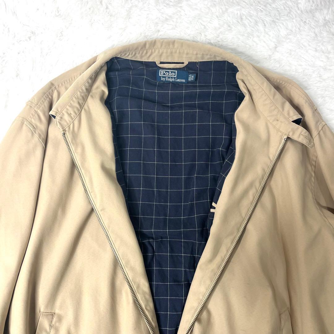 【美品】 90s ポロラルフローレン ハリントン スイングトップ 3XL