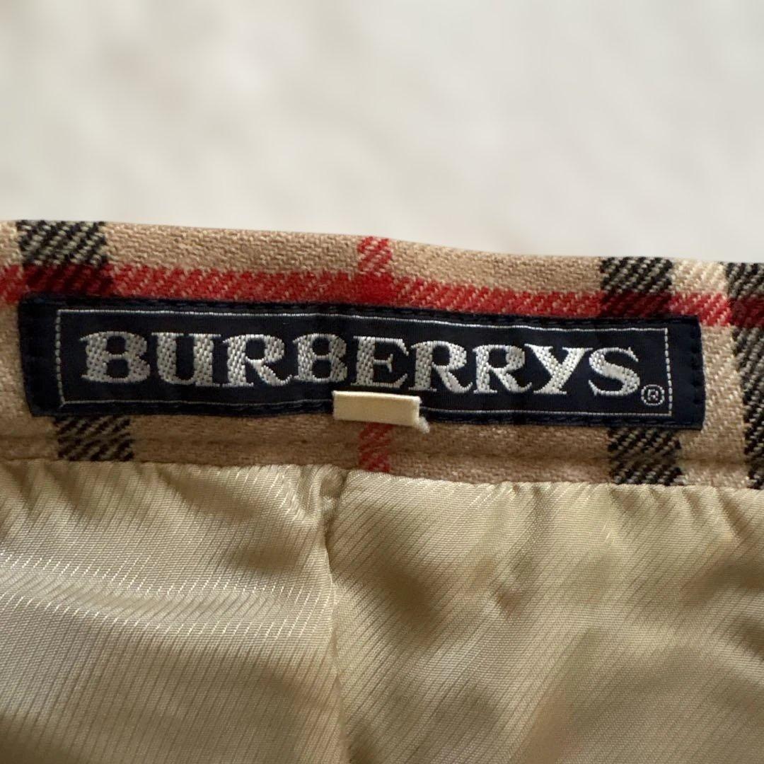 BURBERRYS　バーバリー　ノバチェック　プリーツ　フレア　ヴィンテージ
