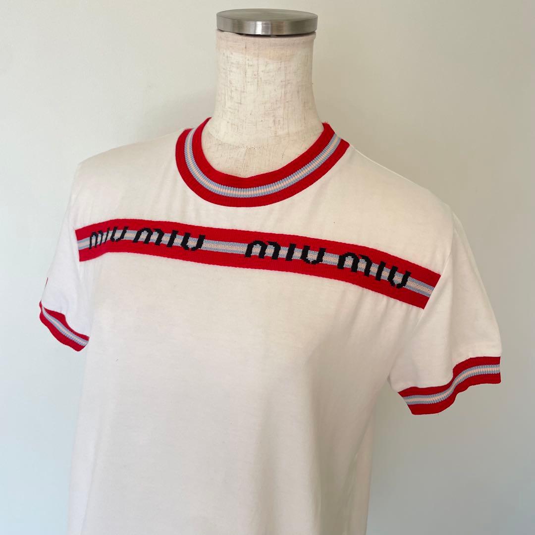お値下げ‼️ミュウミュウ.半袖Ｔシャツ