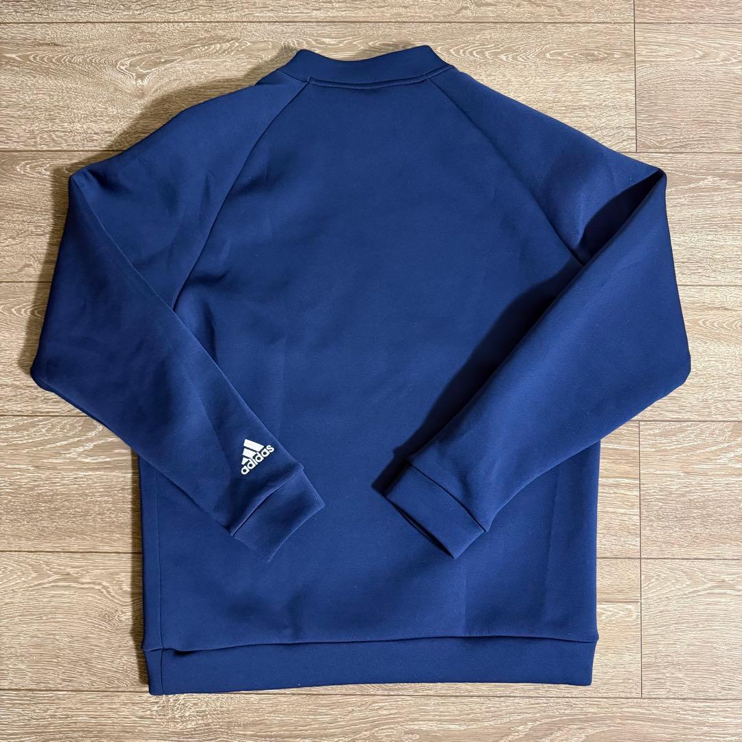 美品 adidas ゴルフウェア スウェット 長袖クルーネックスウエット L