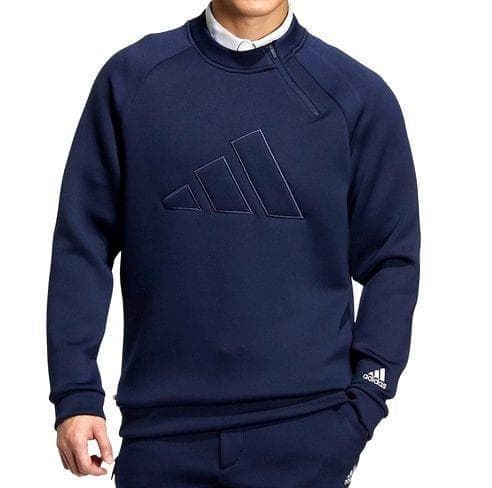 美品 adidas ゴルフウェア スウェット 長袖クルーネックスウエット L