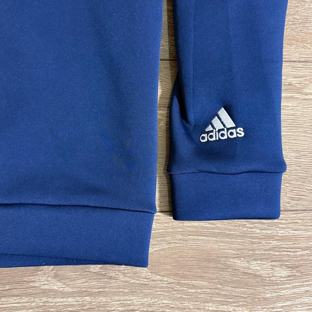 美品 adidas ゴルフウェア スウェット 長袖クルーネックスウエット L