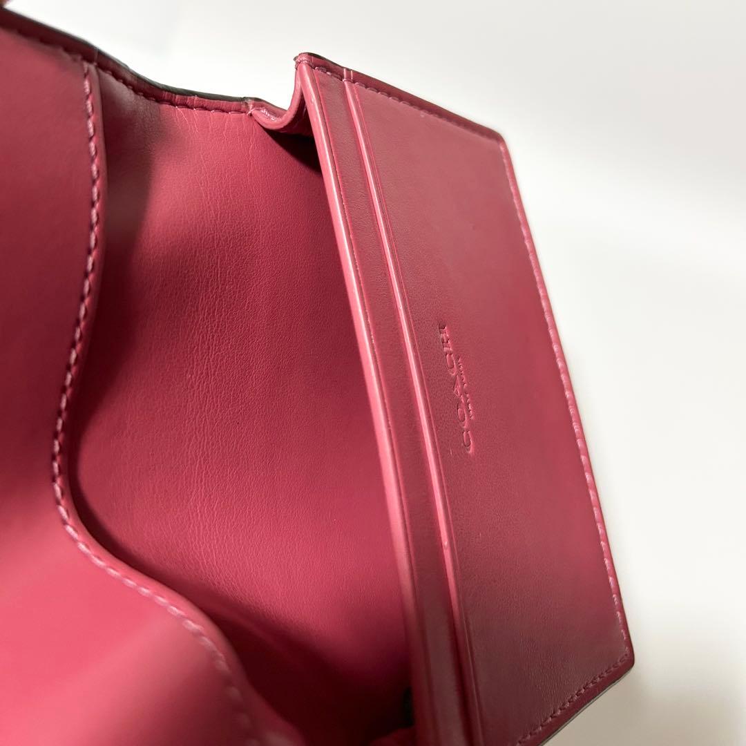 極美品 COACH コーチ シグネチャー レザー カードケース 名刺入れ