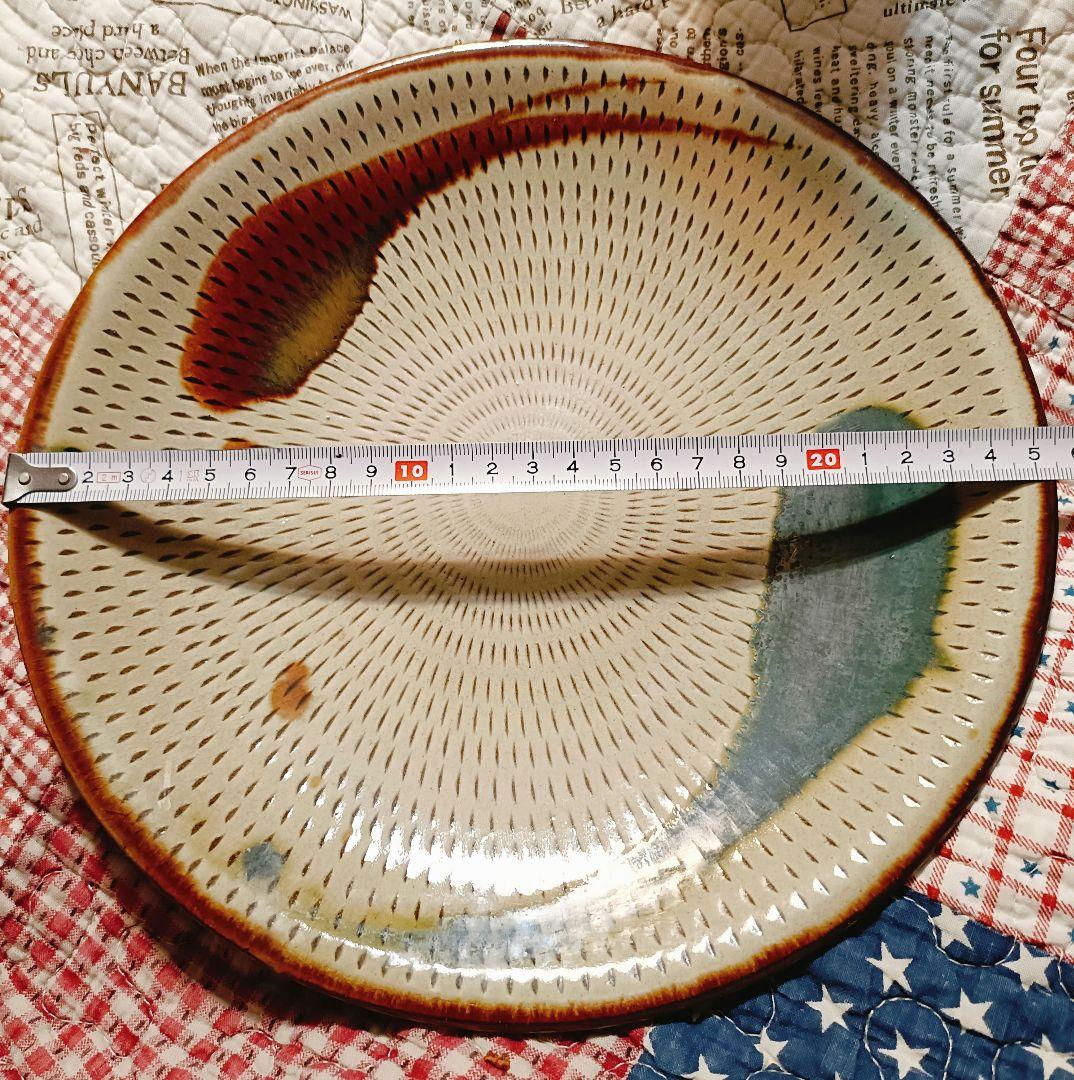 小石原焼★陶器 陶芸作品 作家 和食器　大皿25cm