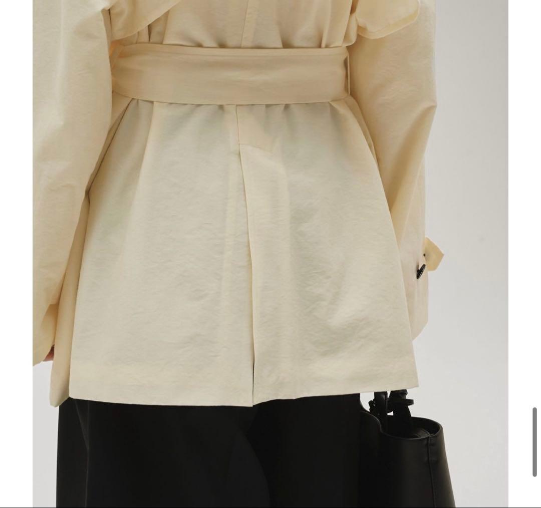 todayful Spring Short Trench キナリ　エクリュ36