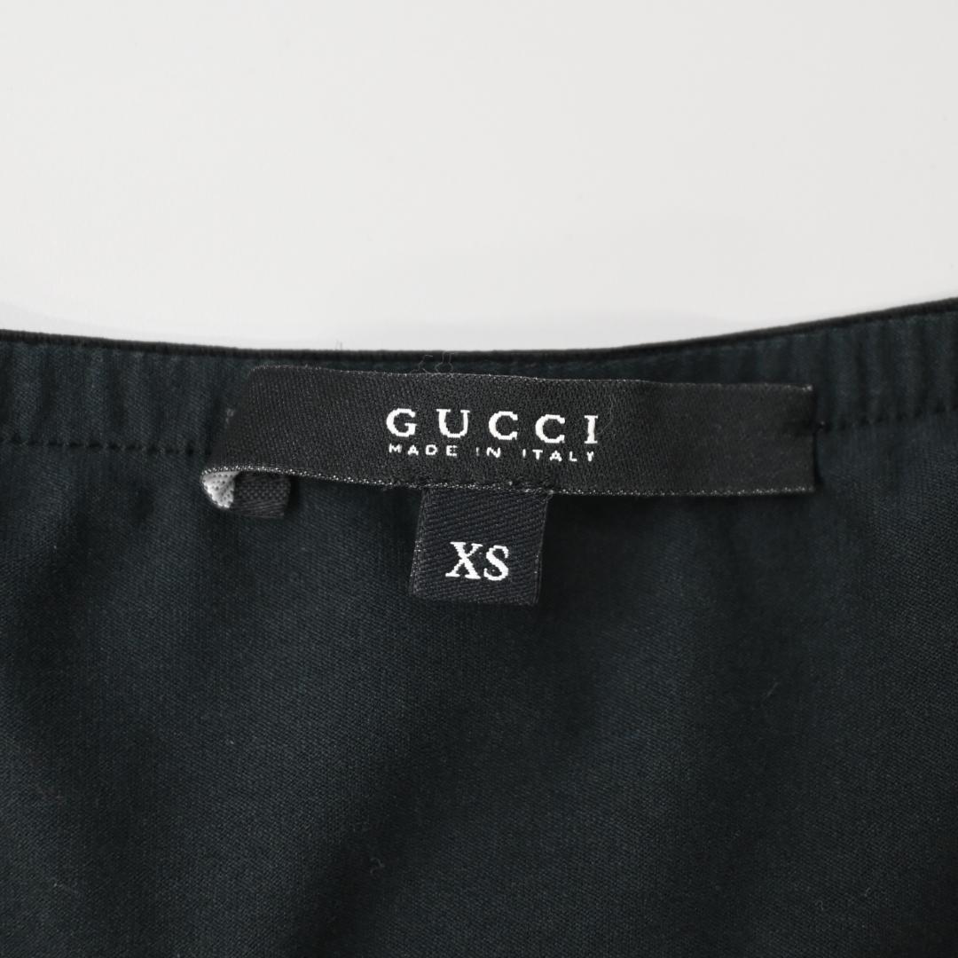 ■ 46649★夏 GUCCI グッチ Tシャツ ブラック×ダークグリーン