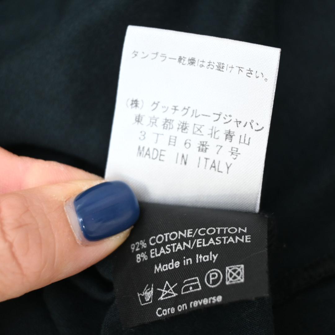 ■ 46649★夏 GUCCI グッチ Tシャツ ブラック×ダークグリーン