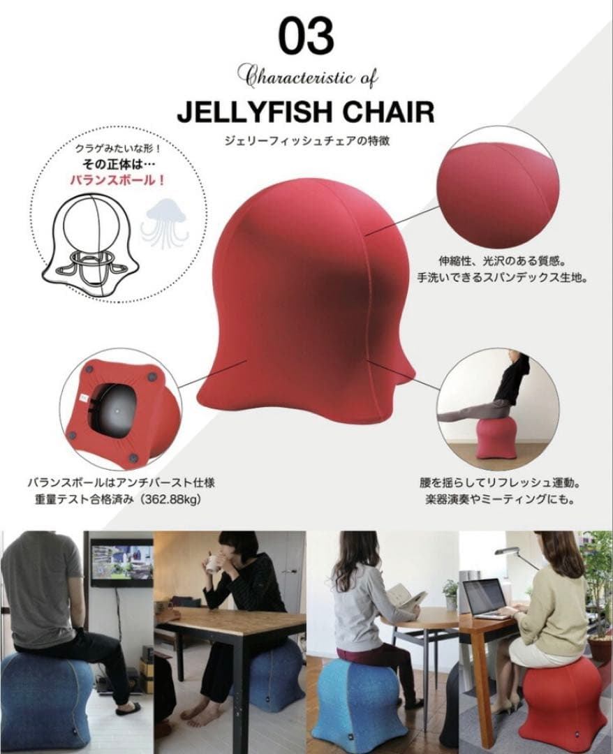 ジェリーフィッシュチェア（ドットイエロー）
