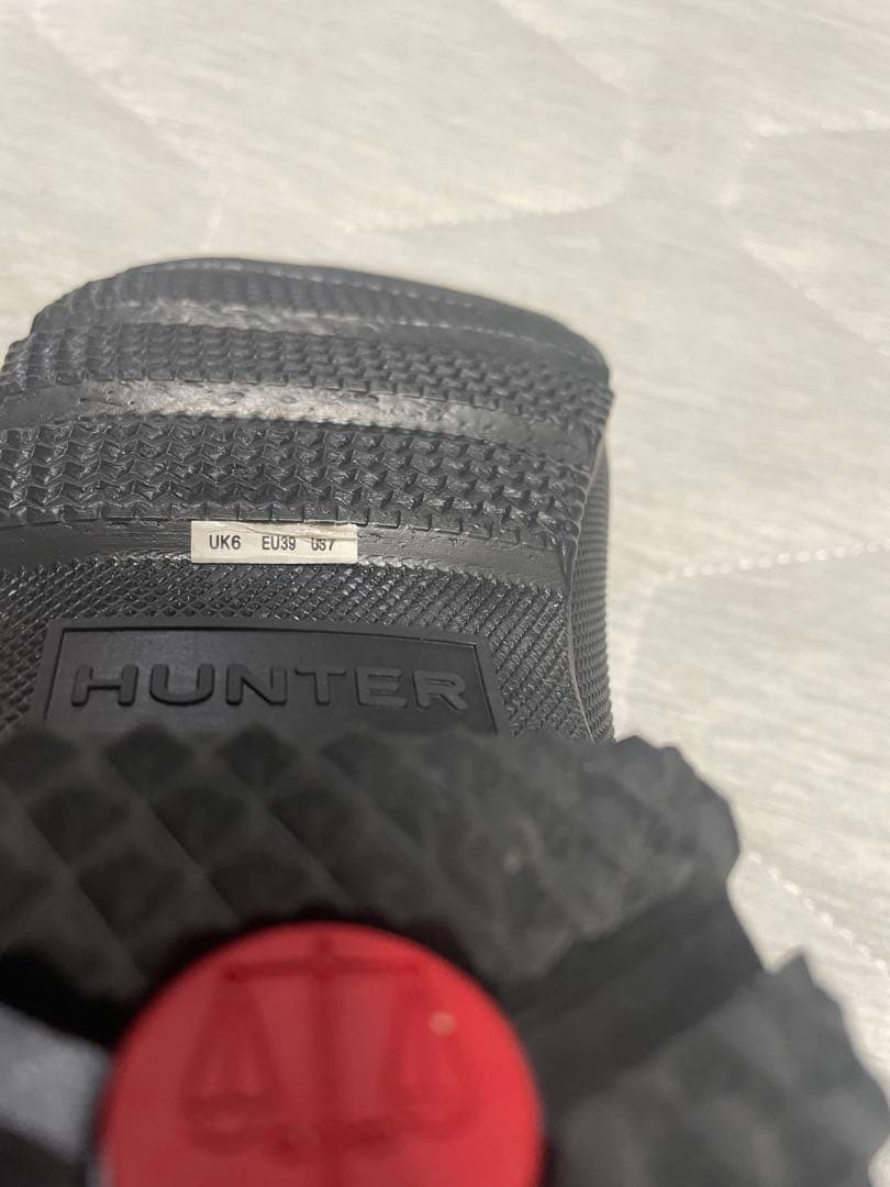 【美品】HUNTERブラック ショートレインブーツ