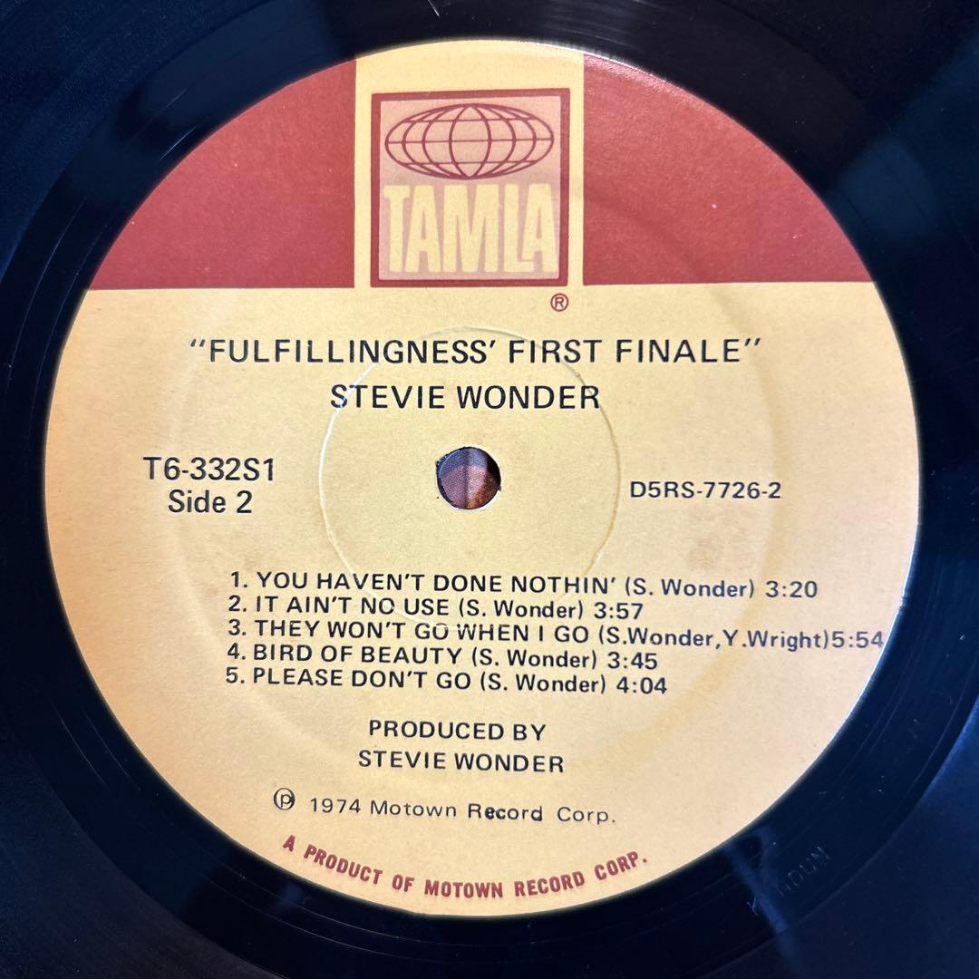 Stevie Wonder Fulfillingness'〜 US