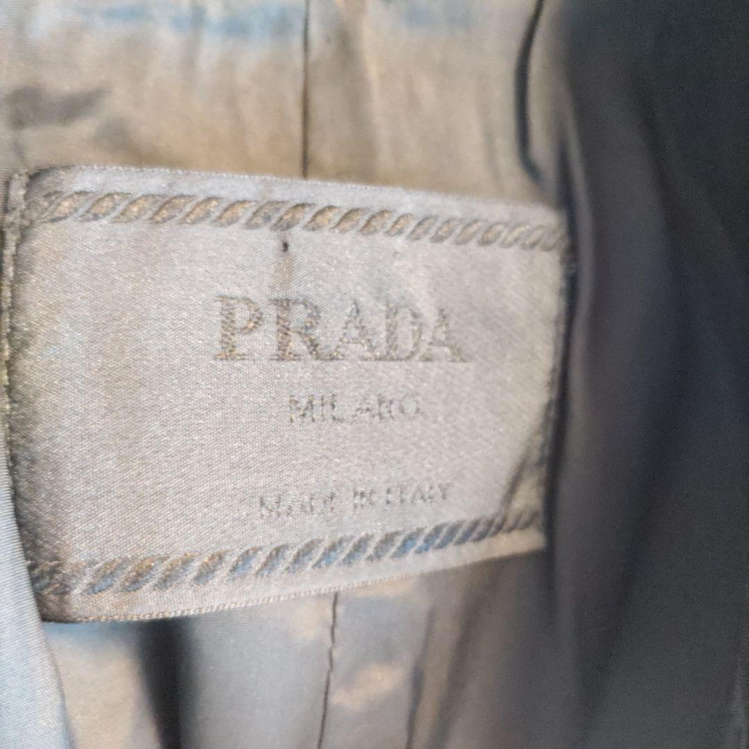 【プラダ】ステンカラー ナイロンコート ブラック made in Italy
