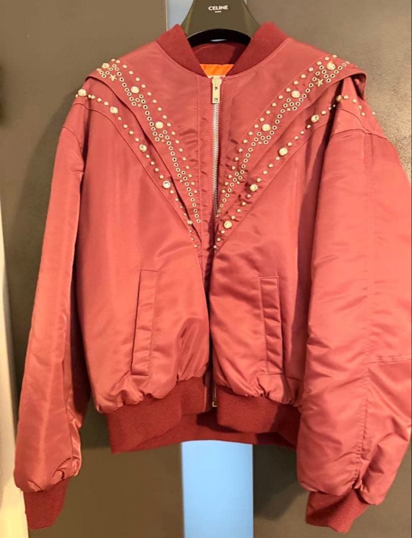 CELINE 23SS スタッズ ボンバージャケット