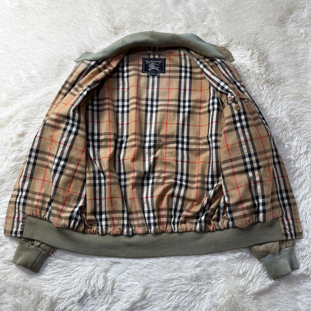 【90S】Burberry ハリントンジャケット G9 玉虫色 シャドウホース