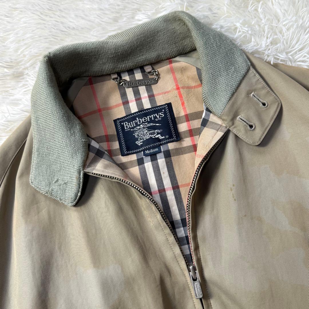 【90S】Burberry ハリントンジャケット G9 玉虫色 シャドウホース