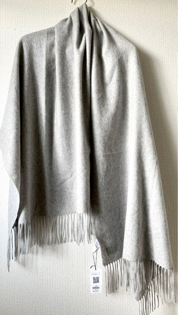 タグ付き未使用品 JILL STUART 100%カシミヤ グレー190x70